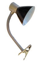 Лампа на прищепке R+C HN1044 E-27 черная-металлик