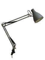 Лампа на прищепке R+C HN1048 E-27 серая-металлик